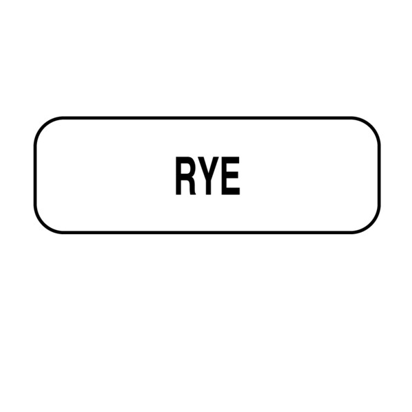 Nevs Rye Label 1/2" x 1-1/2" DIET-206 - main